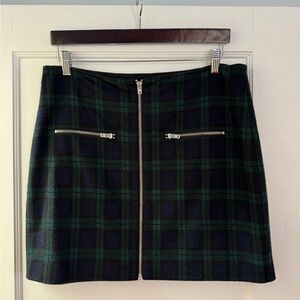 Madewell Green Mini Pencil Skirt for Casual Work